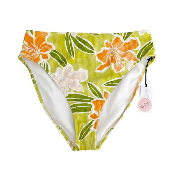 Shade & Shore High Waisted Swim Bottom Size Medium - Picture 1 of 8
